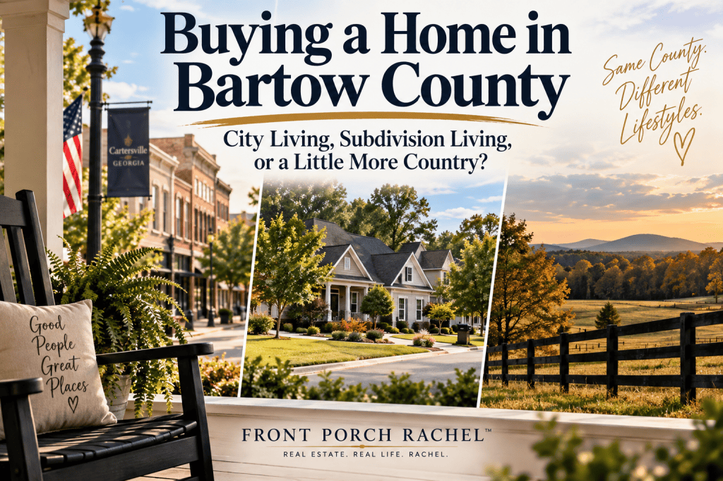 Buying a home in Bartow County GA with city subdivision and rural living options
