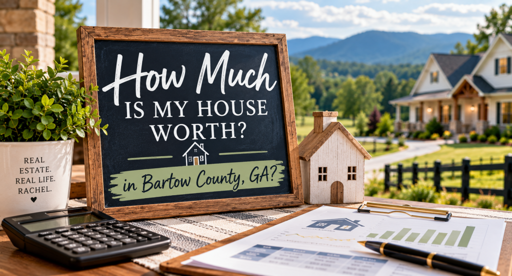 How Much Is My House Worth in Bartow County, Georgia, with a home valuation report, calculator and North Georgia home.